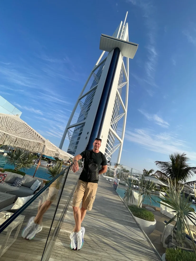 Personal photograph of the trainer during a trip to Dubai